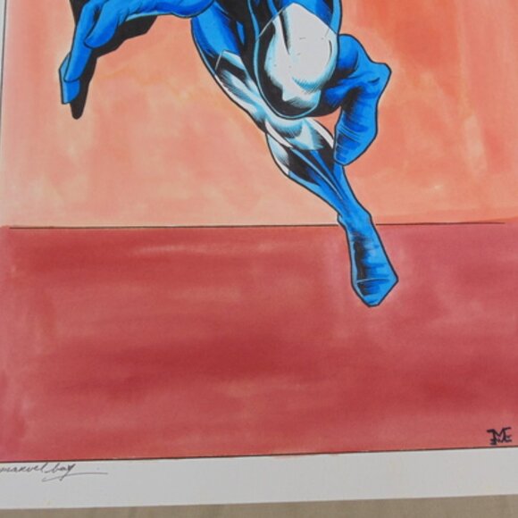 Original Signed Marvel Comics Matt Webb Art Marvel Boy 16.5" X 11" Artwork - Picture 3 of 7